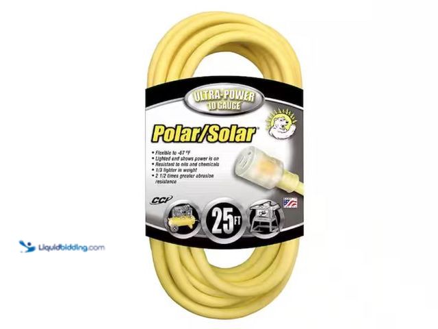 Lot 49-2001565 - Southwire 25 ft. 10/3 SJEOOW Outdoor Extension Cord with Lighted Plug, Model # 1787SW0002, Unused.  ...