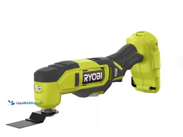 Lot 49-3614381 - RYOBI ONE+ 18V Cordless Oscillating Multi-Tool (Tool Only), Model # PCL430B, New, Has attachments, U...