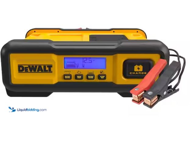 Lot 49-1547575 - DEWALT Professional 30 Amp Battery Charger, 3 Amp Battery Maintainer with 100 Amp Engine Start, Mode...