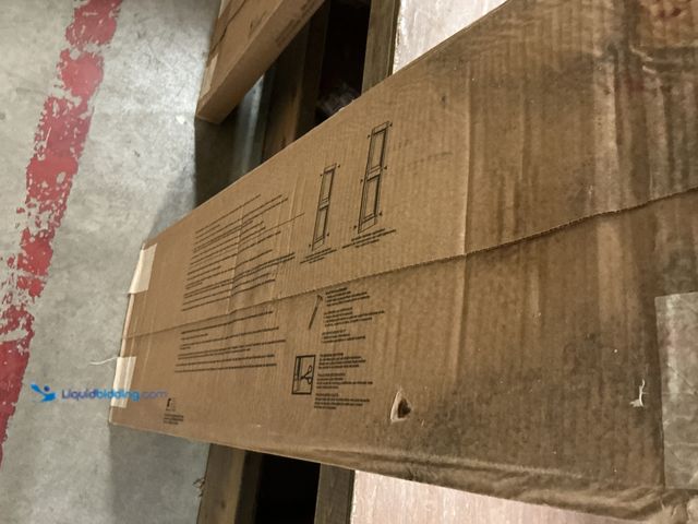 Lot 49-5487383 - Builders Edge
14.75 in. x 47 in. Raised Panel Vinyl Exterior Shutters Pair in Black New