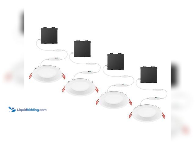 Lot 49-5414014 - Commercial Electric
Premium Series 4 in. LED, 2-Level Lumen Select, Baffle Canless Recessed Light, ...