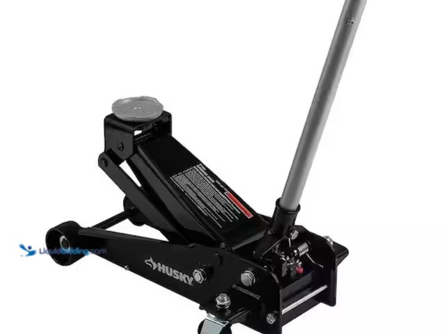 Lot 49-2000018 - Husky 3-Ton Floor Garage Car Jack, Model # HD00107, Slightly used, Scuffs & scratches from shipping ...