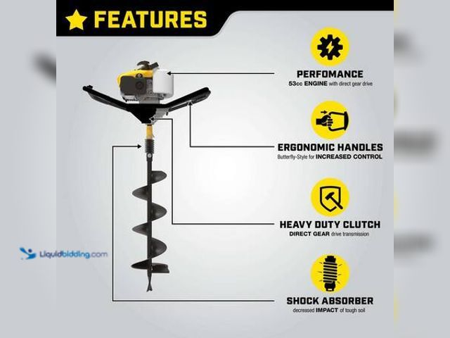 Lot 49-5549905 - Champion Power Equipment
53cc 4-Cycle Gas Powered 1-Man Earth Auger with 8 in. Bit Model # 201092 U...