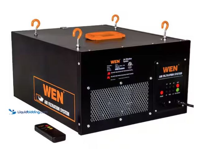 Lot 49-2001292 - WEN 3-Speed Remote-Controlled Air Filtration System (300/350/400 CFM), Model # 3410, Unused, Has att...