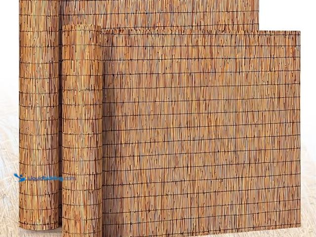 Lot 49-1631925 - (2-Pack) 5 ft x 16.4 ft Reed Fence Roller Privacy Patio Screen Curtain for Patios, Balconies, etc - ...