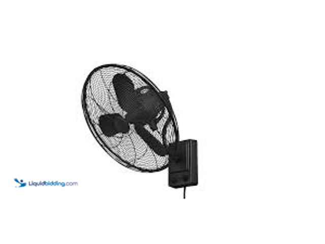 Lot 49-5415228 - Home Decorators Collection Bentley III 22 in. Indoor/Outdoor Natural Iron Oscillating Wall Fan. Mode...
