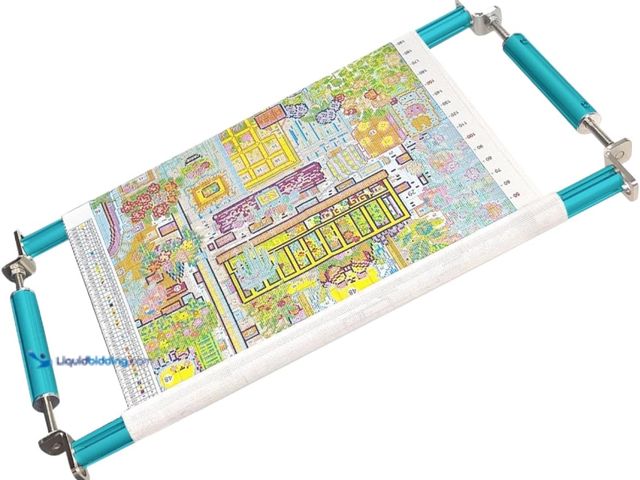 Lot 49-5439407 - Couple Embroidery Art Embroidery Clip Frame 60cm Cross Stitch 4 Slot Presser Heavy Duty Embroidery B...