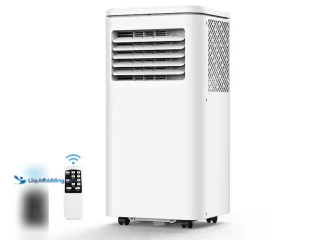 Lot 49-1623575 - COWSAR 5,000 BTU (SACC) Portable Air Conditioner Cools 270 Sq. Ft. with Dehumidifier, Remote and 24 ...