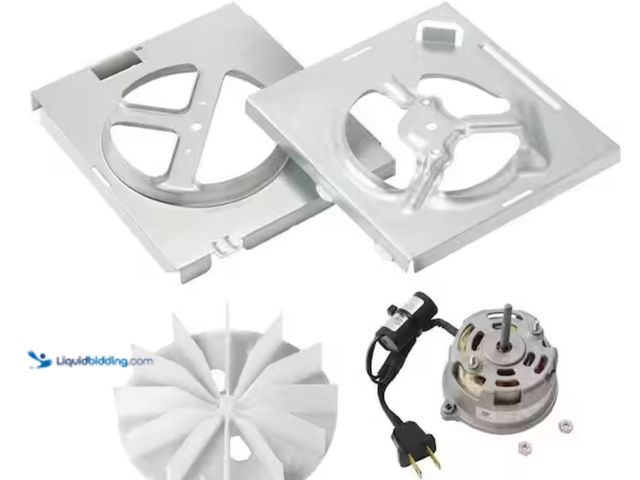 Lot 49-3611940 - Broan-NuTone Replacement Motor Wheel 70 CFM, Model # RE70BN, Unused, Has attachments, Powers on.  Re...