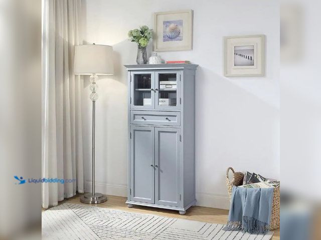 Lot 49-5574128 - Hampton Harbor Freestanding Linen Cabinet. Model #1002953701. Unused.