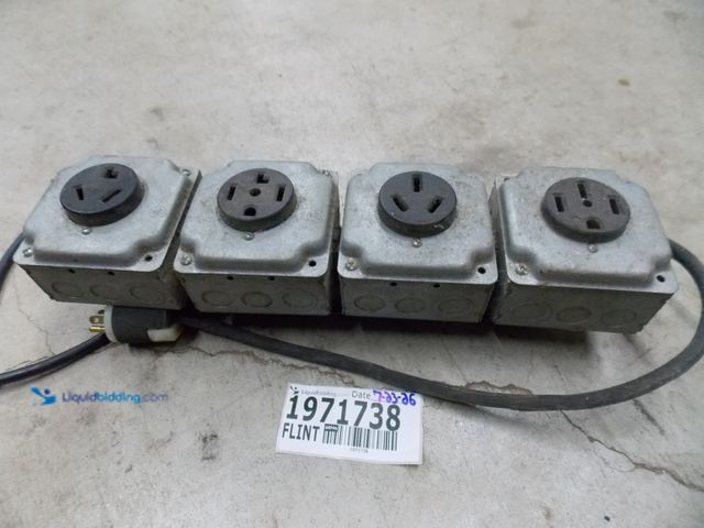 Lot 49-1971738 - Electric NEMA NV Industrial Style Power Strip Nema Industrial Style Power Strip All 125/250 Volts, U...