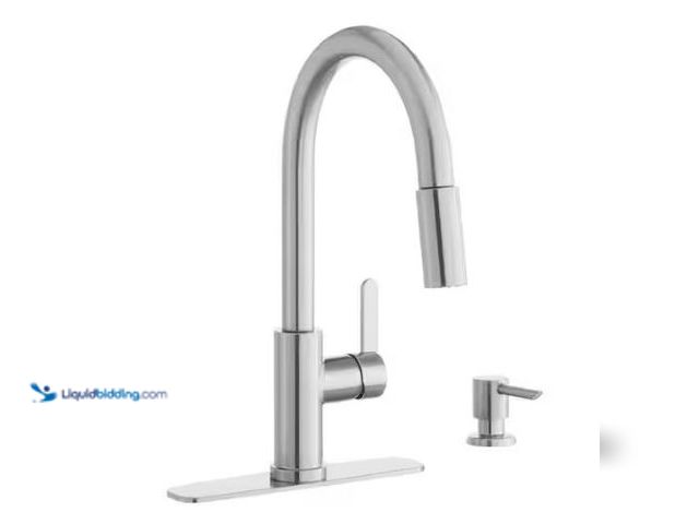 Lot 49-1569475 - Glacier Bay Paulina Single-Handle Pull-Down Sprayer Kitchen Faucet with TurboSpray, Fast Mount, Soap...