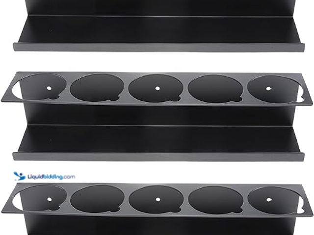 Lot 49-5440221 - RealPlus Aerosol Spray Can Holder Rack Organizer, 5 Can Spray Bottle Holder Heavy-Duty Steel Wall Mo...