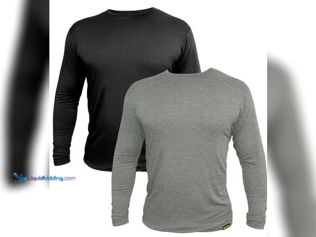 Lot 49-3539838 - QTY 2 - FIRM GRIP Men's Medium Base Layer Long Sleeve Shirt (2-Pack). Model #68271-20. New