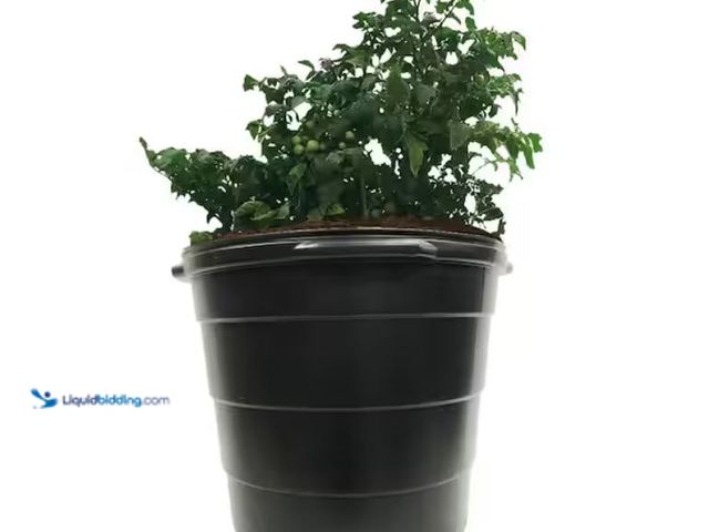 Lot 49-2006705 - (5-Pack) Viagrow 20 Gal. 80 qts. Black Round Plastic Nursery Garden Pots 77.22 l/3.17 cu. Ft., Model...