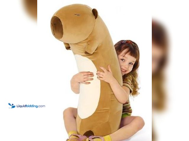 Lot 49-1513284 - Tezituor Long Capybara Plush Body Pillow, 39.5” Cute Capybara Stuffed Animal Soft Sleeping Throw Pil...