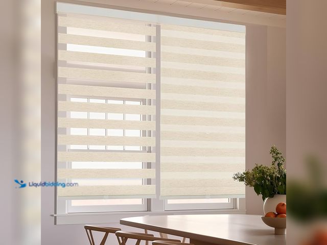 Lot 49-5551931 - Zebra Blinds 28x64 in (Beige) Factory Sealed