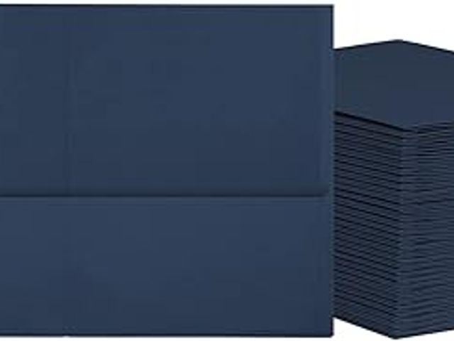Lot 49-1557321 - (125-Pack) Oxford 2 Pocket Folders, Mega Box of 125, Textured Paper Folders, Letter Size, Essentials...