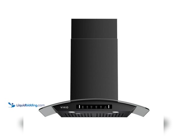 Lot 49-5508644 - VIKIO
30 in. 900 CFM Ducted Wall Mount Range Hood in Black Stainless Steel With Gesture/Touch, Stee...