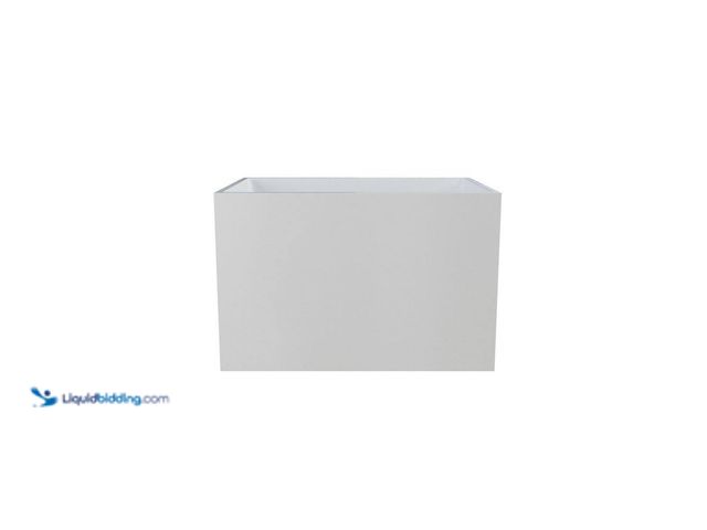 Lot 49-5512241 - CASAINC 39.37 in. x 27.55 in. Rectangle Acrylic Flatbottom Freestanding Japanese Soaking Bathtub wit...