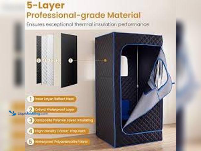Lot 49-5554463 - RelaxCube 1200W 3L Portable Steam Tent with Ergonomic High-Back Chair, Full Body Personal Sauna Box ...