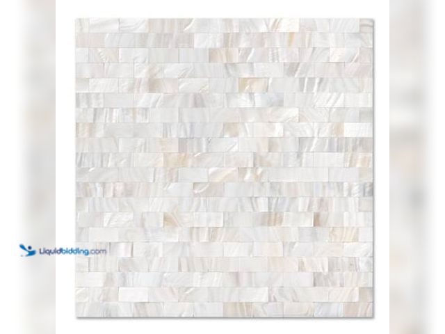 Lot 49-5546482 - qty 3 boxes -  Art3d 11.8 in. x 11.8 in. White Peel and Stick Mother of Pearl Shell Tile for Kitchen...