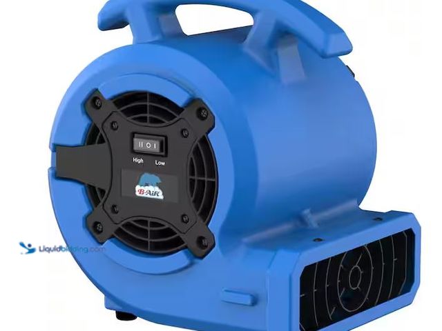 Lot 49-1576610 - B-Air 1/8 HP Air Mover Carpet Dryer Floor Blower Fan for Home Use in Blue Model # BA-VP-15-BL, Unuse...