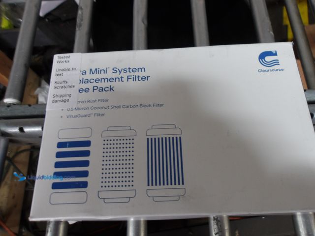 Lot 49-1513240 - Clearsource Ultra Mini System Replacement Filter 3 Pack Virus Rust Carbon Block, Model# 854663007414...