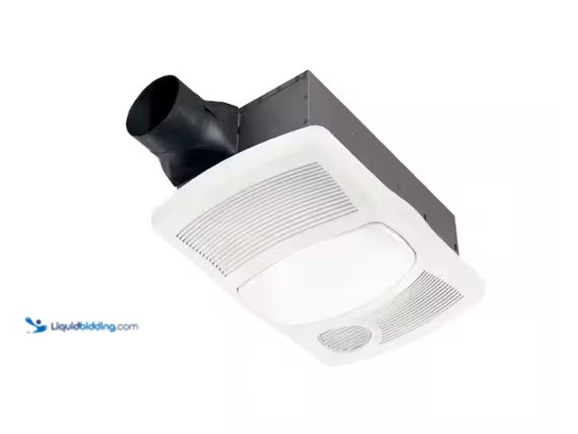 Lot 49-1547853 - Broan-NuTone 110 CFM Ceiling Bathroom Exhaust Fan with Light and 1500-Watt Heater, Model # 765H110L,...