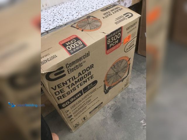 Lot 49-5416121 - Commercial Electric 24 in. 2-Speed Heavy Duty Tilt Drum Fan. [Model # SFDC6-600CT0-4] Dented. Blade ...