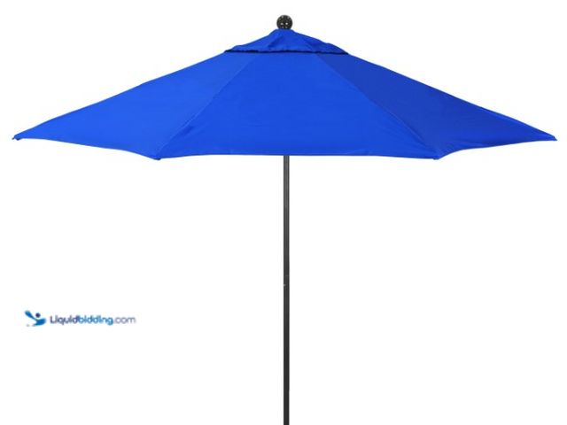 Lot 49-3631434 - Venture Series 11FT Commercial Patio Umbrella: Aluminum Construction With Pulley Lift and Fiberglass...