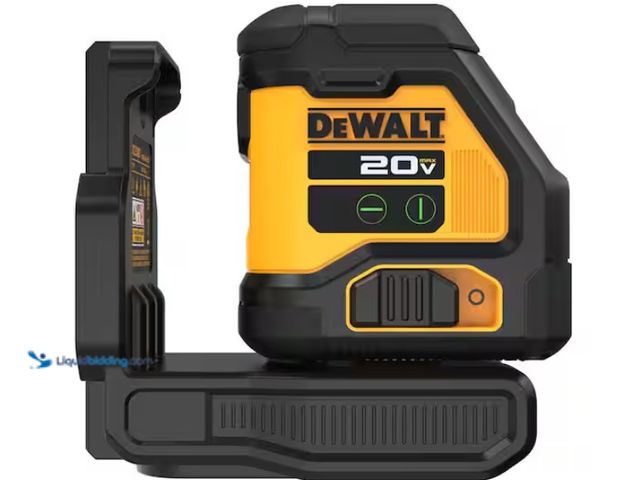 Lot 49-3433425 - DEWALT 20V Green Cross Line Laser Level (Tool-Only), Model # DCLE34021B, Slightly used, Works, Power...