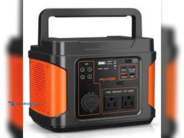 Lot 49-5520753 - Portable Power Station, 600W (1200W Peak) 299 Wh LiFePO4. Solar generator pure sine wave 110V AC Car...