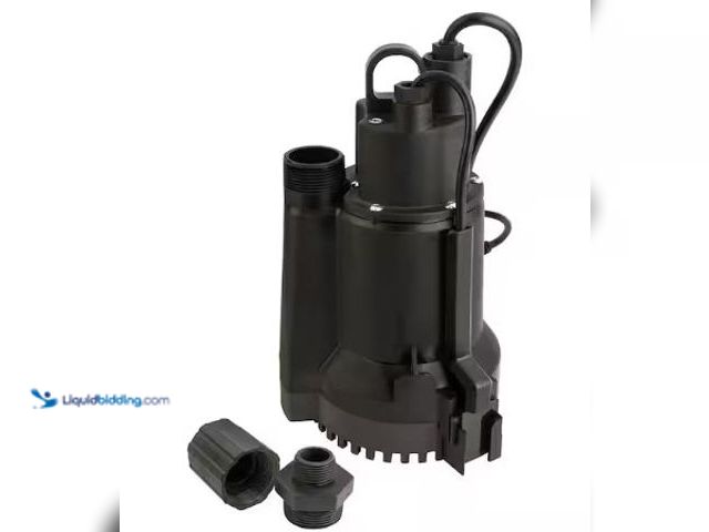 Lot 49-3631046 - Everbilt 1/3 HP Automatic Utility Pump, Model # EBAU33, Slightly used, Has attachments, Unable to te...