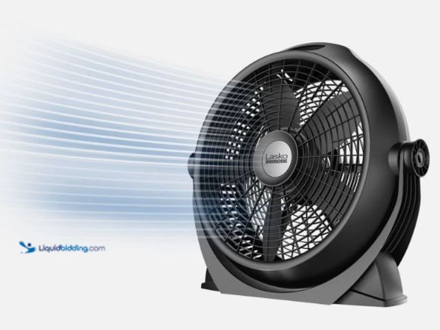 Lot 49-5557972 - Lasko WindMachine 20" Air Circulator Floor Fan, 3 Speeds, 320 Adjustable Tilt, Factory Sealed