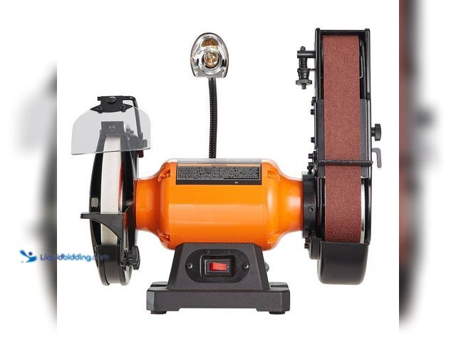 Lot 49-5520399 - VEVOR
8 in. Bench Grinder with 2 x 28 in. Belt Sander Combo, Bench Grinder Sanderfor Metalworking S...