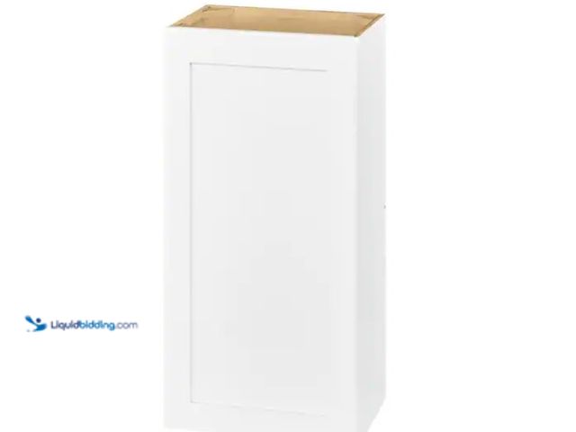 Lot 49-1571128 - Hampton Bay Avondale 18 in. W x 12 in. D x 36 in. H Ready to Assemble Plywood Shaker Wall Kitchen Ca...