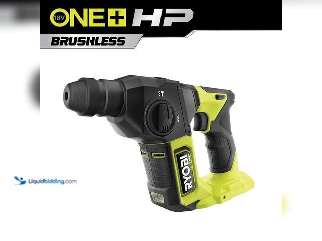 Lot 49-5414348 - Ryobi ONE+ HP 18V Brushless Cordless Compact 5/8 in. SDS Rotary Hammer (Tool Only), PSBRH01, Unused,...