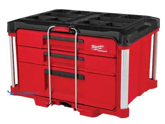 Lot 49-5486706 - Milwaukee
PACKOUT 22 in. Modular 3-Drawer Multi Drawer Tool Box with Metal Reinforced Corners and 5...