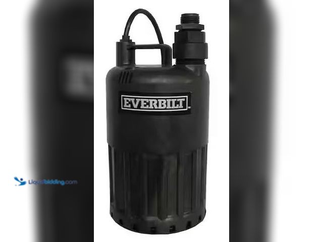 Lot 49-5486388 - Everbilt
1/2 HP Waterfall Submersible Utility Pump 
Internet # 300534070
Model # SUP80-HD
Store ...