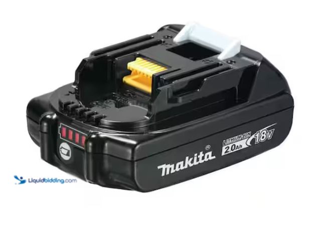 Lot 49-3471657 - Makita 18V LXT Lithium-Ion Compact Battery Pack 2.0Ah with Fuel Gauge, Model # BL1820B, Slightly use...