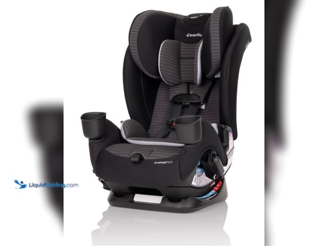 Lot 49-1636802 - Evenflo All4Stages Slim 4-in-1 Convertible Car Seat (Tybee Black) Model #032884209910, Unused, Box D...