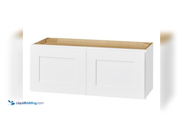 Lot 49-3527309 - Hampton Bay Avondale 33 in. W x 24 in. D x 12 in. H Ready to Assemble Plywood Shaker Wall Bridge Kit...