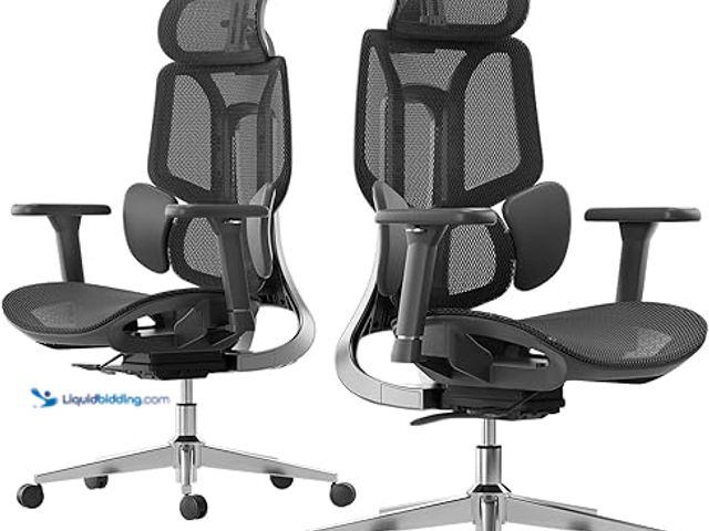 Lot 49-5454317 - Hbada E3 Air Ergonomic Office Chair, Big and Tall Office Chair - with 3-Zone Dynamic Lumbar Support,...