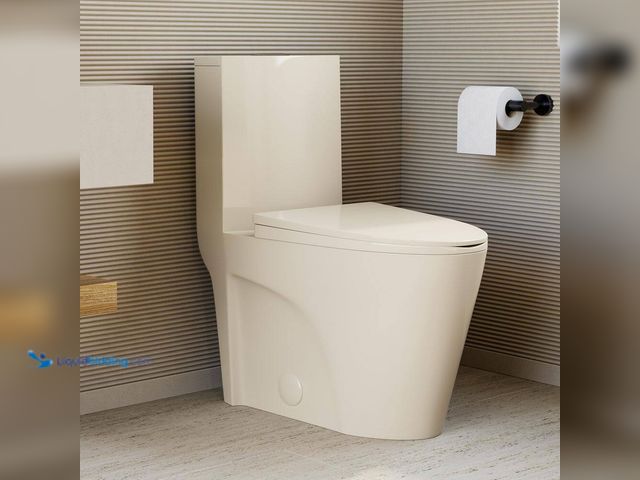 Lot 49-5513176 - Swiss Madison
St. Tropez 1-Piece 1.1/1.6 GPF Dual Flush Elongated Toilet in Bisque Seat Included. M...