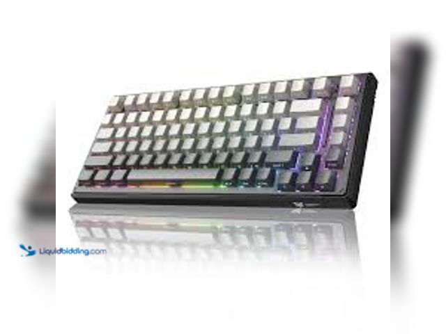 Lot 49-3539316 - ONIKUMA GAMING 83-Key(75%) Tri-Mode Wireless Mechanical Keyboard - 8000mAh Battery, Hot-Swappable Sw...
