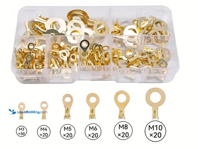 Lot 49-1814189 - Copper Crimp Terminals (300 pcs) M3/M4/M5/M6/M8/M10