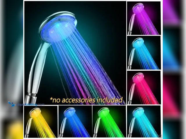 Lot 49-1803901 - LED 7-Color Shower Head - NEW - No batteries or wire needed.  Fits standard connector, easy to insta...