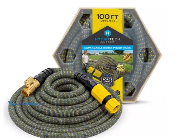 Lot 49-1516611 - Hydrotech 5/8 in. Dia x 100 ft. Expandable Garden Water Hose, Model # 8991, new.  Ref#HDSR0710