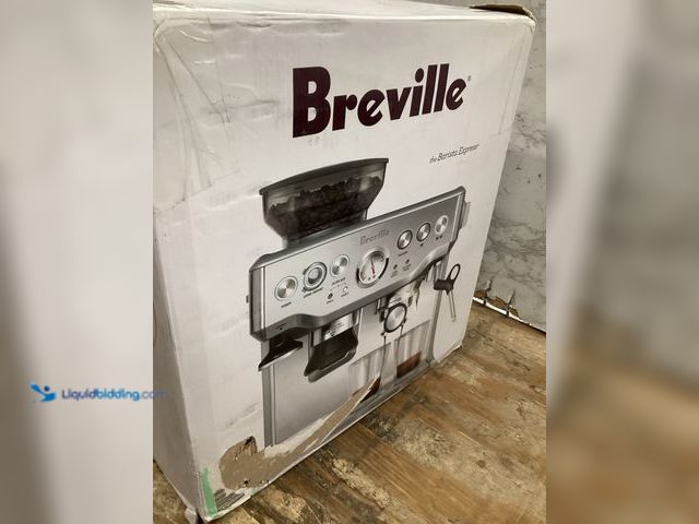 Lot 49-5461084 - Breville Barista Express Espresso Machine BES870XL, Brushed Stainless Steel, Model# B00CH9QWOU, Used...